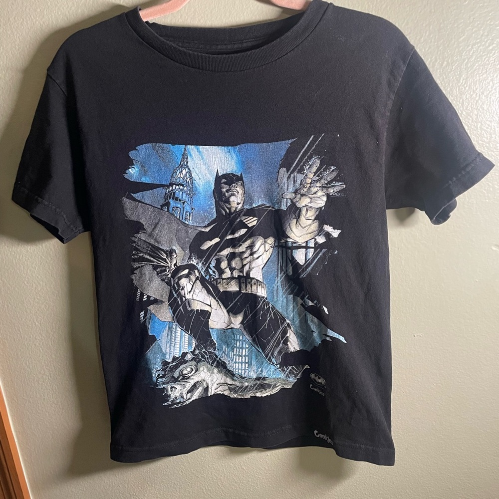 DC Batman x Cookies Graphic Shirt Men's S Skater Hippie Grunge A019